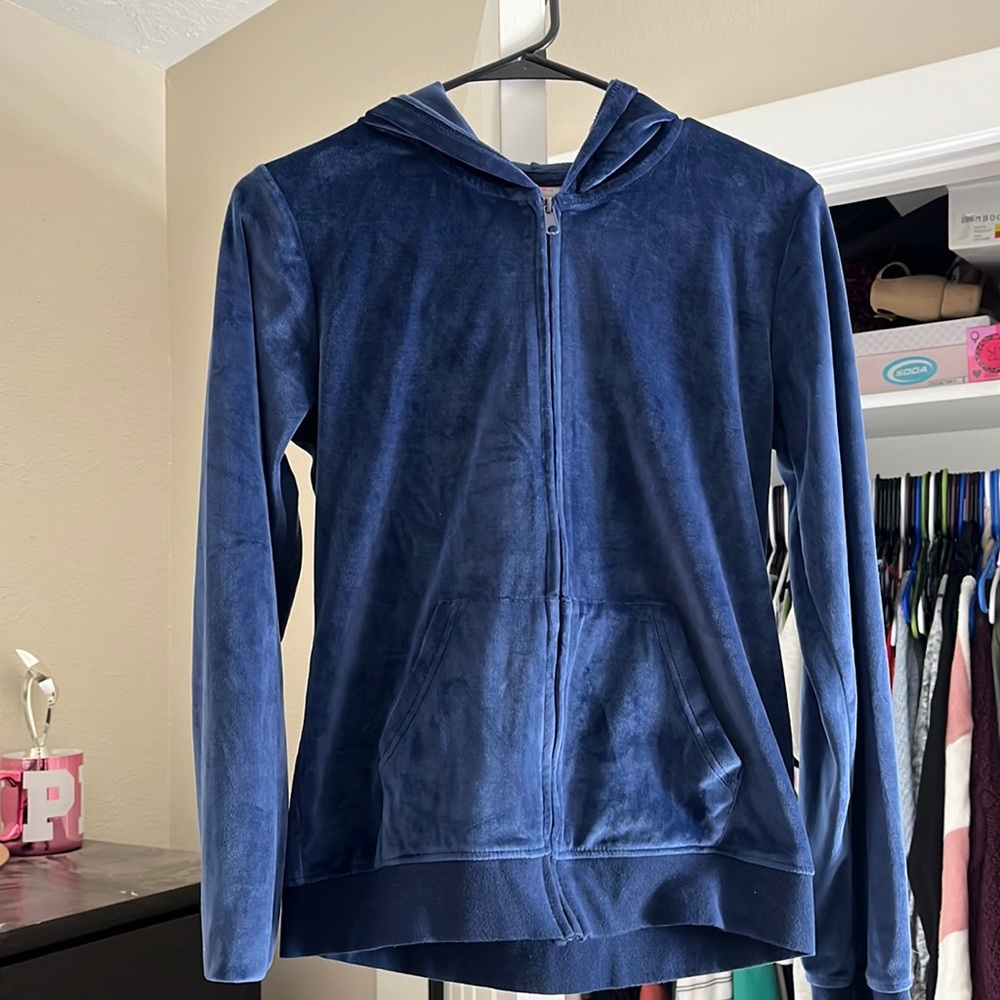 Blue Suede track suit